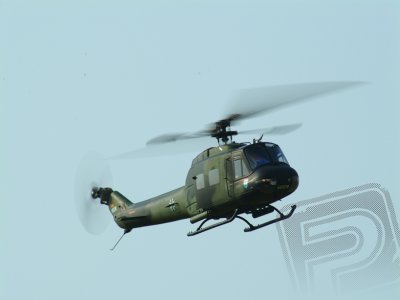Maketový trup UH-1 pro E325, lakovaný (German army gunship)