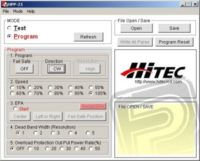 HPP-21 PLUS Tester a programátor digitálních serv s PC rozhraním (mini-USB)