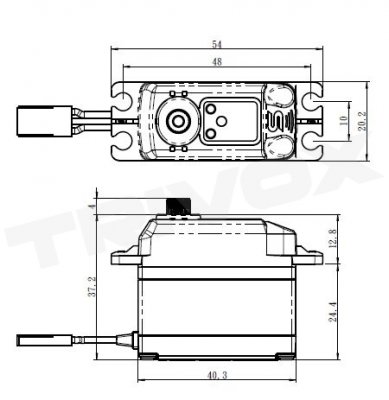 SV-1272SG HiVOLT digitální servo (30kg-0,10s/60°)