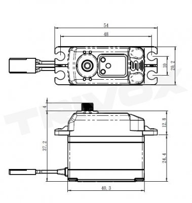 SV-1273TG HiVOLT digitální servo (16kg-0,065s/60°)