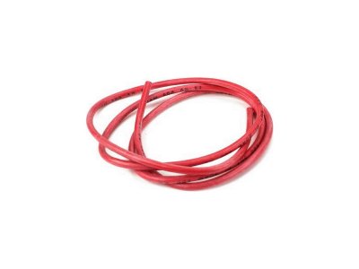 Kabel silikonový 1.0mm2 červený (10m)
