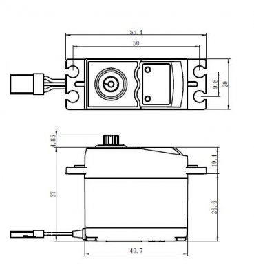 SG-0351 Digitální servo (4,1kg-0,17s/60°)