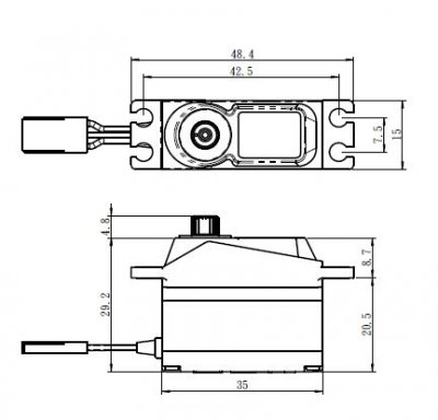 SH-1357 Digitální servo (2,6 kg-0,07s/60°)