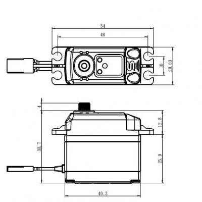 SB-2272MG BRUSHLESS HiVOLT Digitální servo (7kg-0,032s/60°)