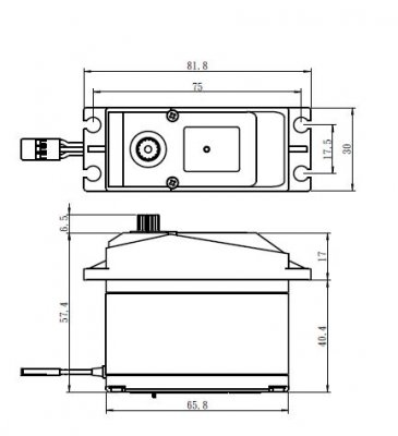 SV-0235MG HiVOLT Digitální servo (35kg-0,15s/60°)