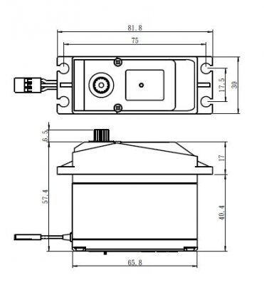 SV-0236MG HiVOLT Digitální servo (40kg-0,17s/60°)