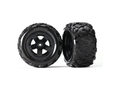 Traxxas kolo, disk 5-spoke, pneu Teton (2)