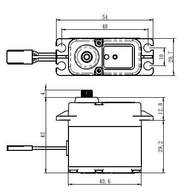 SW-1211SG WATERPROOF HiVolt Digitální servo (25kg-0,08s/60°)