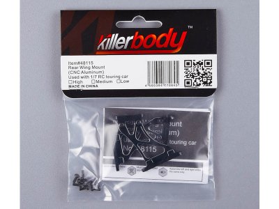 Killerbody vzpěry křídla hliníkové 1:7 vysoké černé