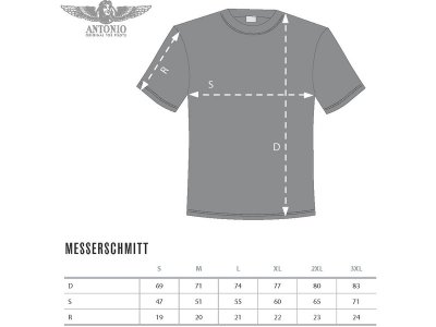 Antonio Military - Tričko Messerschmitt Bf109 De S