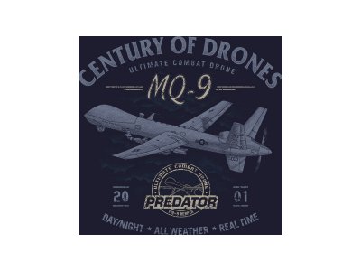 Antonio pánské tričko Dron MQ-9 Reaper M