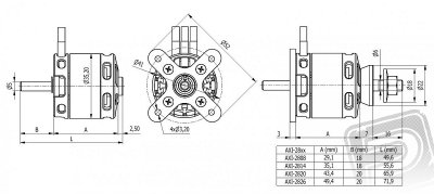 AXI 2820/12 V2 střídavý motor