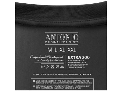 Antonio pánské tričko Aerobatica černé XXL