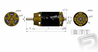 AXI 2830/10 V2 LONG střídavý motor