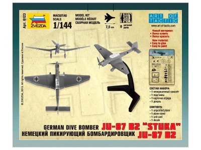 Zvezda 6123 Snap Kit - Junkers Ju-87 Stuka (1:144)