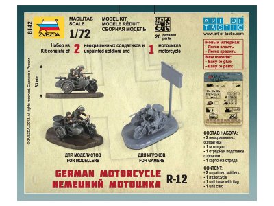 Zvezda 6142 Snap Kit - BMW R-12 (1:72)