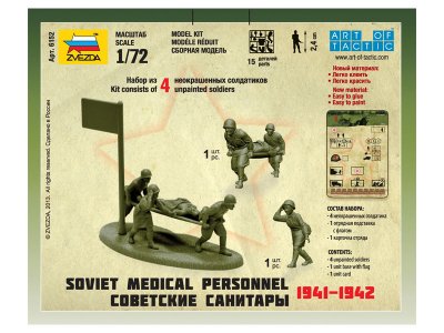 Zvezda figurky - ruští zdravotníci 1941-42 (1:72)