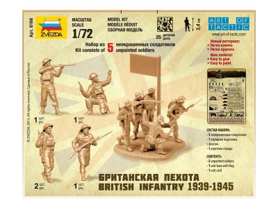 Zvezda figurky British Infantry 1939-42 (1:72)