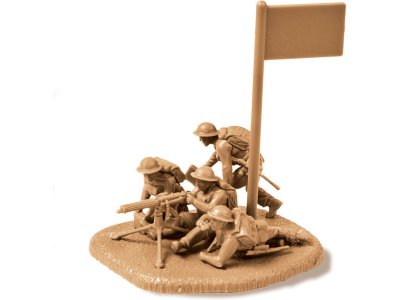 Zvezda figurky British Machine Gun with crew 1939-42 (1:72)