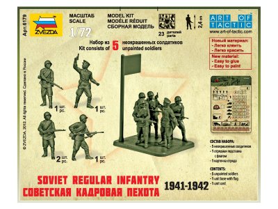 Zvezda figurky Soviet Regular Infantry 1941-42 (1:72)