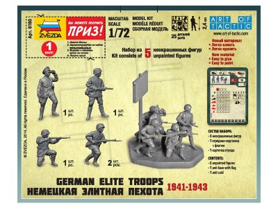 Zvezda figurky German Elite Troops 1939-43 (1:72)