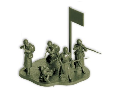 Zvezda figurky - sovětská pěchota (zimní uniforma) (1:72)