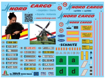 Italeri 3904 Reefer trailer 1/