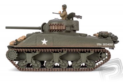 M4A3 Sherman RC tank 1:24 2,4GHz s infračerveným bojovým systémem