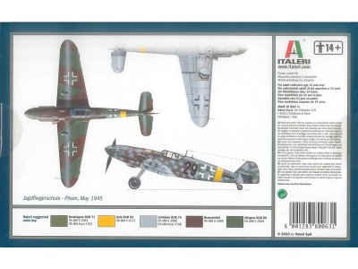 Italeri 063 Bf-109 G-6 1:72