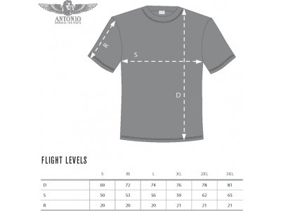 Antonio pánské tričko Flight Levels XXL