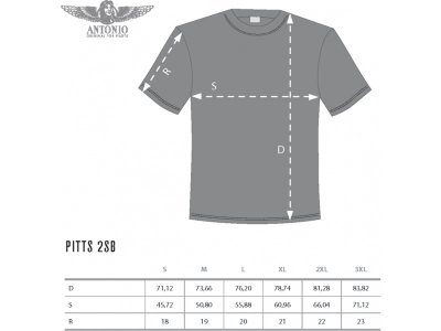 Antonio pánské tričko Pitts S-2SB XXL