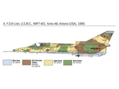 Italeri 1397 F-21A LION/KFIR C