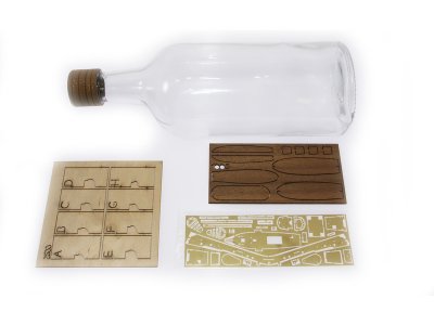 AMATI Golden Yacht 1:300 kit do láhve