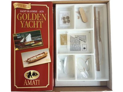 AMATI Golden Yacht 1:300 kit do láhve