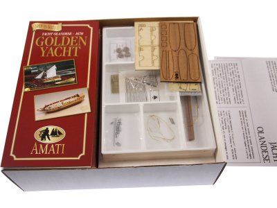 AMATI Golden Yacht 1:300 kit do láhve