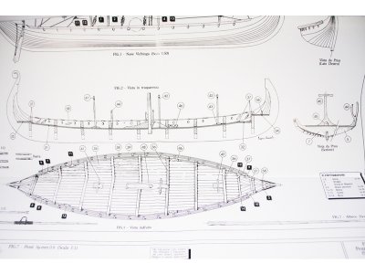 AMATI Oseberg vikingská loď 1:50 kit