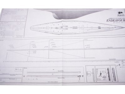 AMATI Endeavour plachetnice 1934 1:80 kit