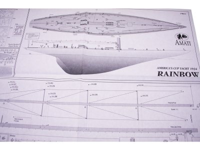 AMATI Rainbow plachetnice 1934 1:80 kit