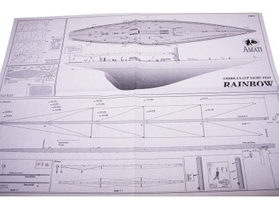 AMATI Rainbow plachetnice 1934 1:80 kit