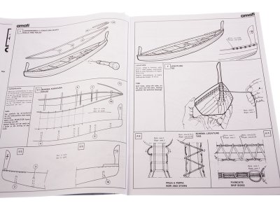 AMATI Navae Egizia egyptská loď 1:50 kit