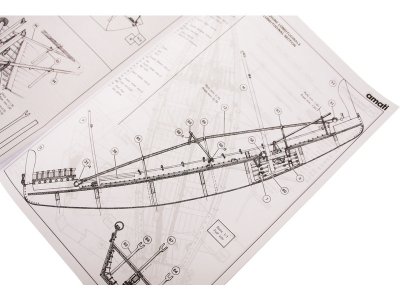 AMATI Navae Egizia egyptská loď 1:50 kit