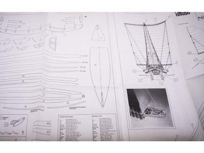 AMATI Navae Egizia egyptská loď 1:50 kit