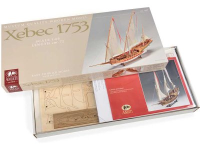 AMATI Sciabecco pirátská loď 1753 1:60 kit