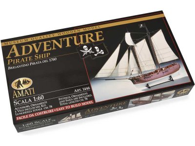 AMATI Adventure pirátská loď 1760 1:60 kit