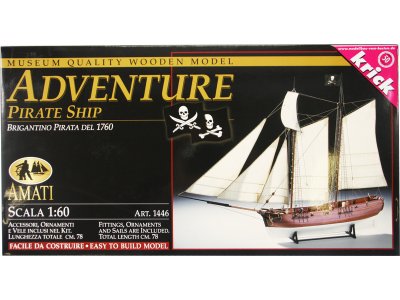 AMATI Adventure pirátská loď 1760 1:60 kit