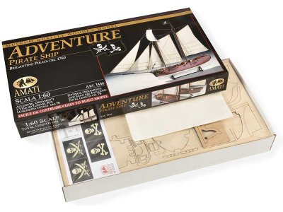 AMATI Adventure pirátská loď 1760 1:60 kit