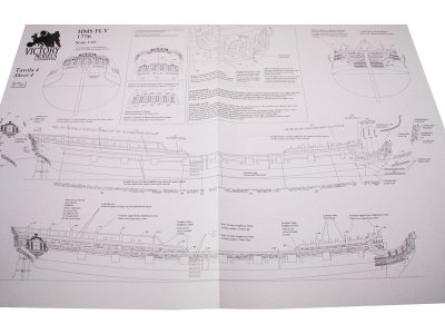 VICTORY MODELS H.M.S. Fly 1776 1:64 kit