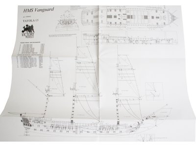 VICTORY MODELS H.M.S. Vanguard 1798 1:72 kit