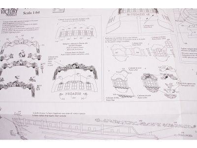 VICTORY MODELS H.M.S Pegasus 1776 1:64 kit