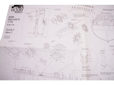 VICTORY MODELS H.M.S Pegasus 1776 1:64 kit